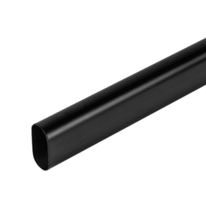 Drążek do szafy owalny 30x15 mm CZARNY MAT 3 mb