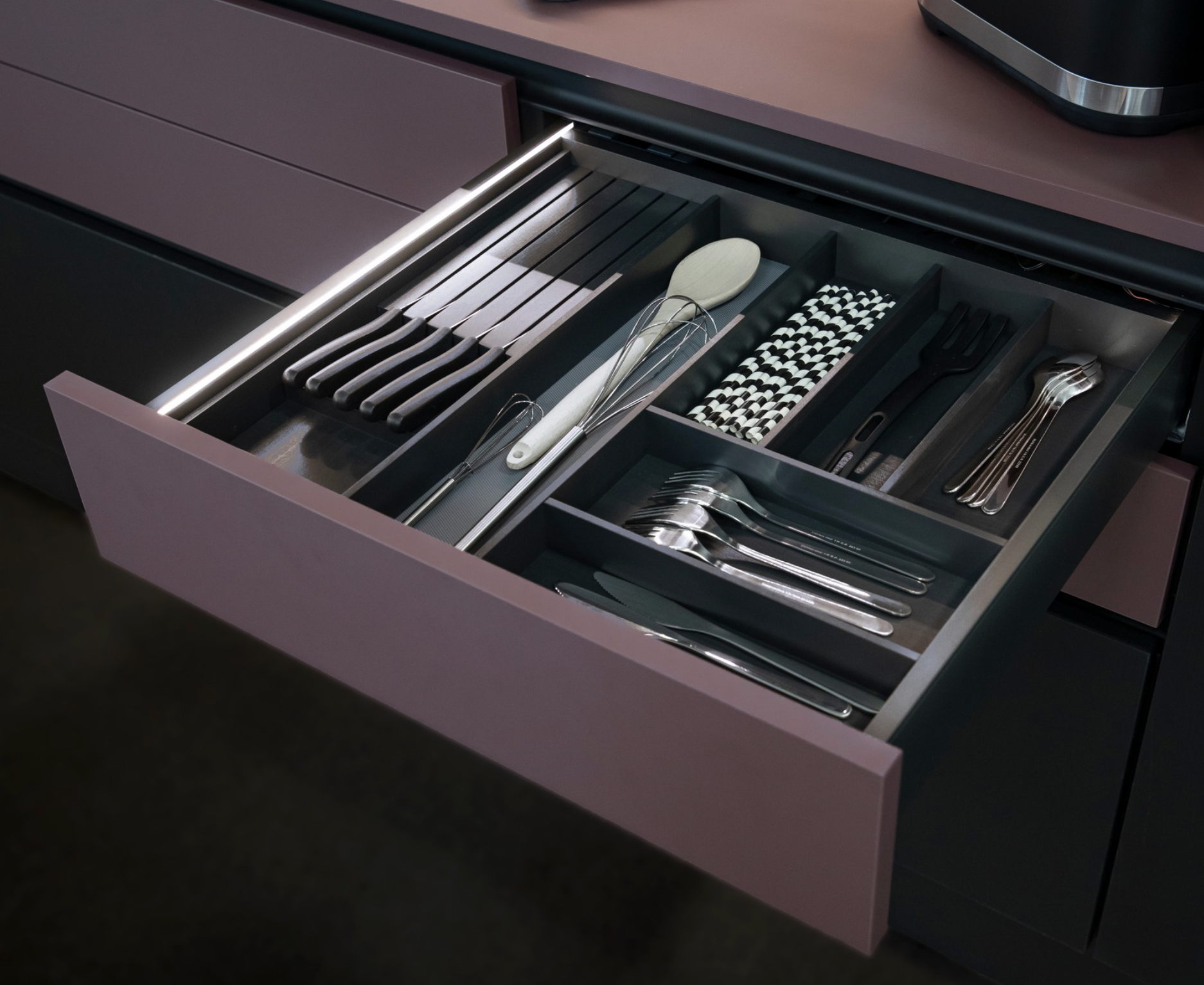 Boki szuflady AVANTECH YOU 270/101 ANTRACYT 9255168+9255169 HETTICH (20 kompletów) - obrazek 7