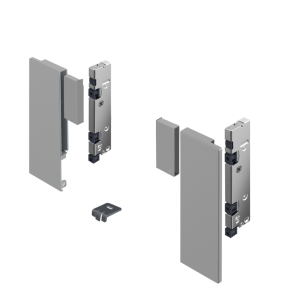 Zestaw łączników do frontu z indywidualnych materiałów do szuflad INLAY AVANTECH YOU srebrny 9257657 HETTICH