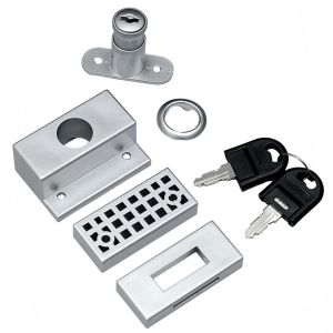 Zamek do drzwi przesuwnych LAGUNA w kolorze ALUMINIUM
