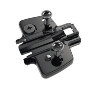Prowadnik krzyżakowy do zawiasu Sensys 1,5 mm Z WKRĘTEM z regulacją CZARNY 9359652 HETTICH (50 sztuk)