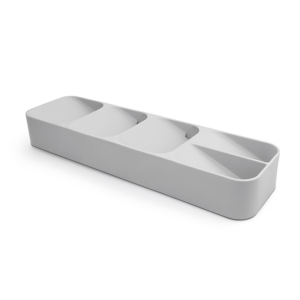 Wkład na przybory kuchenne uniwersalny 110x395x55 mm SZARY