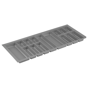 Wkład na sztućce 1140x490x53 mm do szuflady 1200 mm SZARY CLASSICO PEKA
