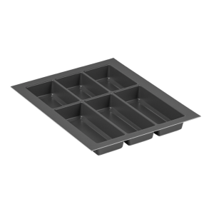 Wkład na sztućce 390x490x53 mm do szuflady 450 mm ANTRACYT CLASSICO PEKA