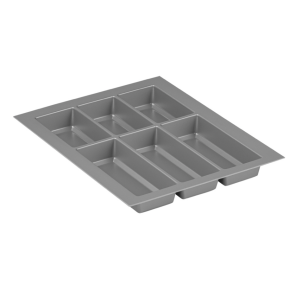 Wkład na sztućce 390x490x53 mm do szuflady 450 mm SZARY CLASSICO PEKA