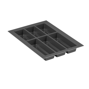 Wkład na sztućce 340x490x53 mm do szuflady 400 mm ANTRACYT CLASSICO PEKA