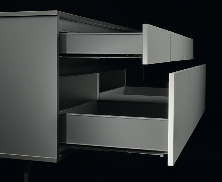 Szuflada z metalowymi bokami RIGO FGV 500/80 mm ANTRACYT włoski produkt - obrazek 7