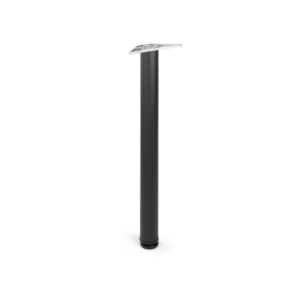 Noga meblowa okrągła fi60x820 mm CZARNY MAT (4 sztuki)