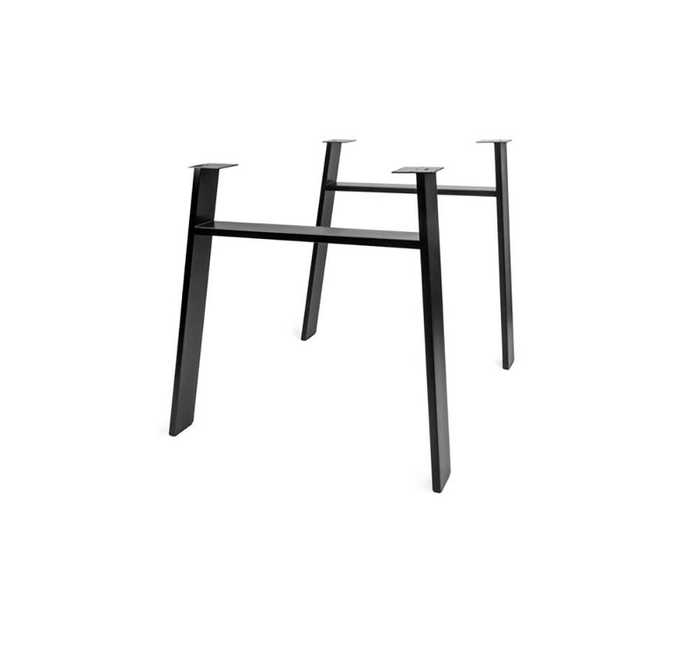 Stelaż stołu "H" LOFT 78x73 cm CZARNY MAT