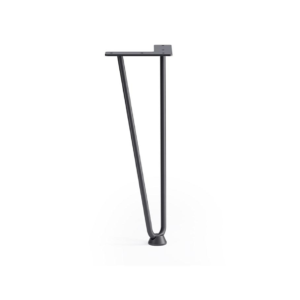 Noga meblowa LOFT podwójna 305 mm CZARNY MAT (4 sztuki)