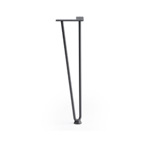 Noga meblowa LOFT podwójna 406 mm CZARNY MAT (4 sztuki)