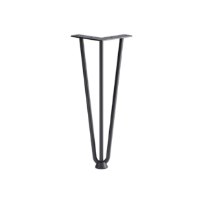 Noga meblowa LOFT potrójna 305 mm CZARNY MAT (4 sztuki)