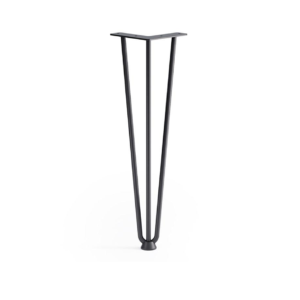 Noga meblowa LOFT potrójna 406 mm CZARNY MAT (4 sztuki)