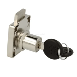 Zamek meblowy kwadratowy 19/22 mm CHROM SISO