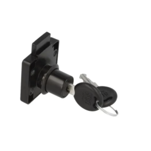 Zamek meblowy kwadratowy 19/22 mm CZARNY SISO