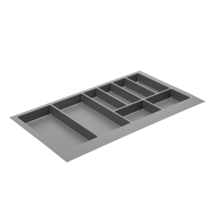 Wkład na sztućce 840x474x50 mm do szuflady AXIS GTV 900 mm ANTRACYT