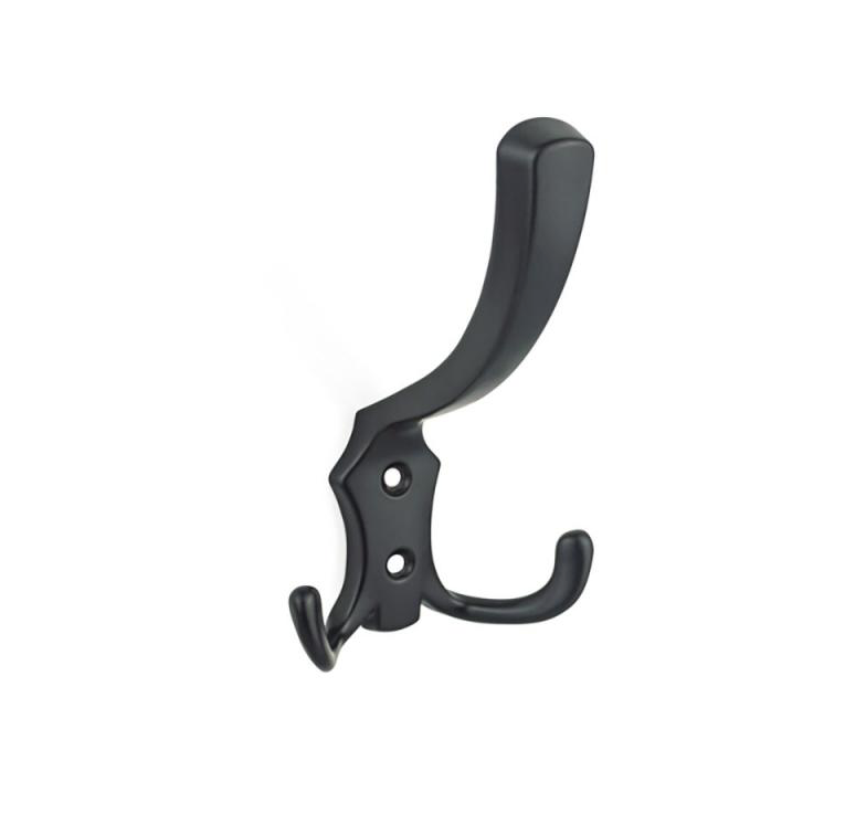 Wieszak meblowy potrójny Z-375 (WM-003) duży CZARNY MAT