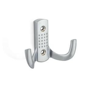 Wieszak meblowy podwójny w kropki Z-341 (WM-004) średni ALUMINIUM