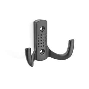 Wieszak meblowy podwójny w kropki Z-341 (WM-004) średni CZARNY MAT