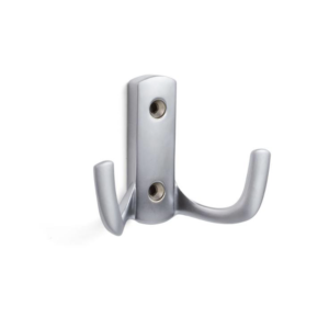 Wieszak meblowy podwójny gładki WM-006 średni ALUMINIUM