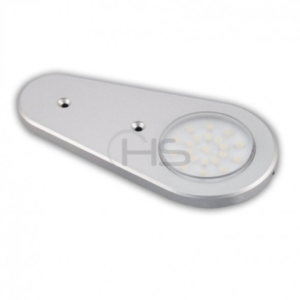 Lampka LED SIGMA do drzwi przesuwnych, frontów z czujnikiem ALUMINIUM/BIAŁE ZIMNE