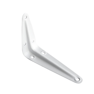 Kątownik budowlany wspornik metalowy 250x200 mm BIAŁY (2 sztuki)