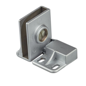 Zawias do szkła szyb 4-6 mm NIEPRZELOTOWY aluminium (L+P)