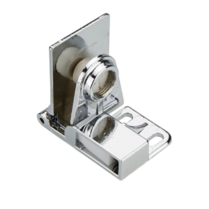 Zawias do szkła szyb 4-6 mm PRZELOTOWY chrom (L+P)