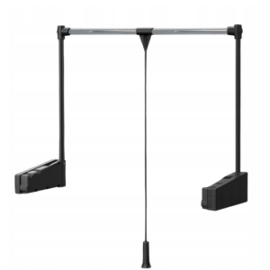 Pantograf wieszak opuszczany do szafy AMBOS Lift 300 10 kg CZARNY 50-75 cm WŁOSKI PRODUKT